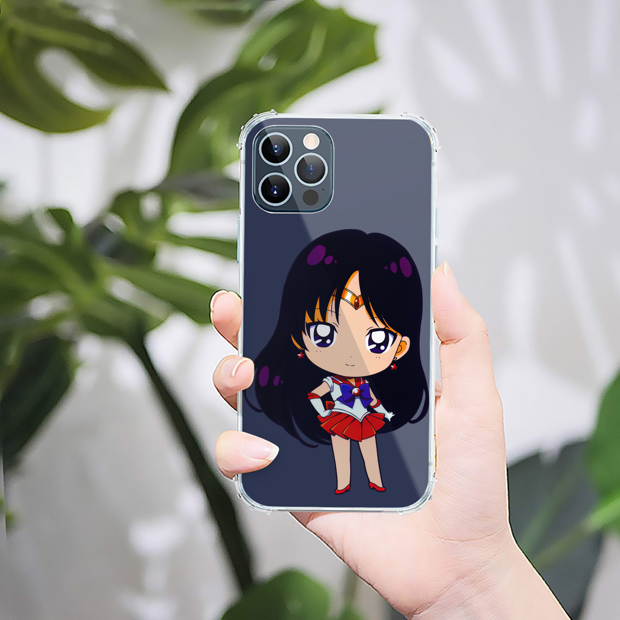 （画像用） 美少女戦士セーラームーン 火野レイ ひの レイ Sailor Moon Hino Rei （セーラーマーズ,Sailor Mars） 【iPhone 12シリーズ対応】透明スマホケース（クリアソフトケース）